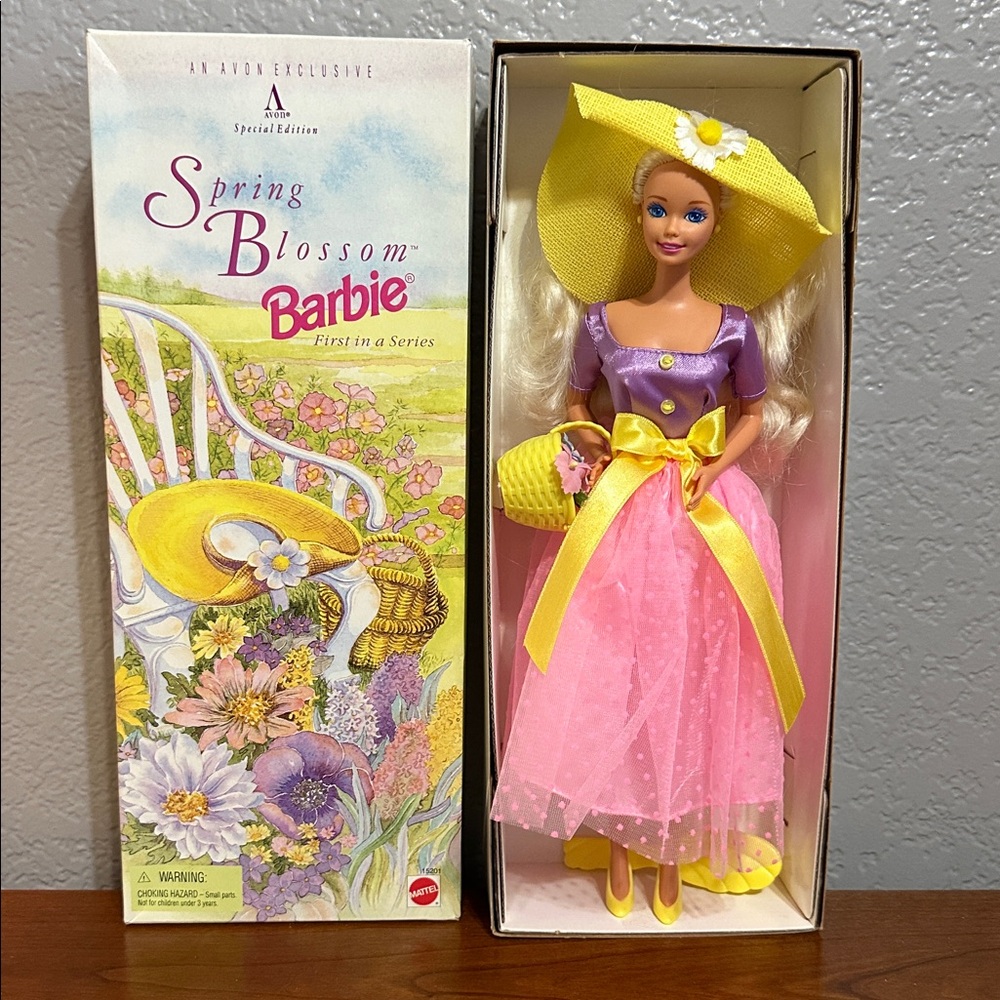 New 1995 Vintage Spring Blossom Barbie Doll Avon Exclusive Special Edition